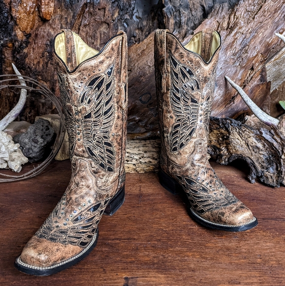NWOB Corral 'Laura' butterfly cowboy boots - Picture 5 of 8